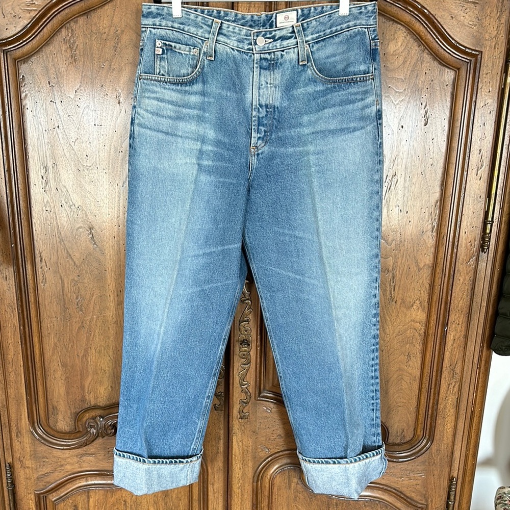 AG Knox high rise baggy boyfriend jeans worn twice